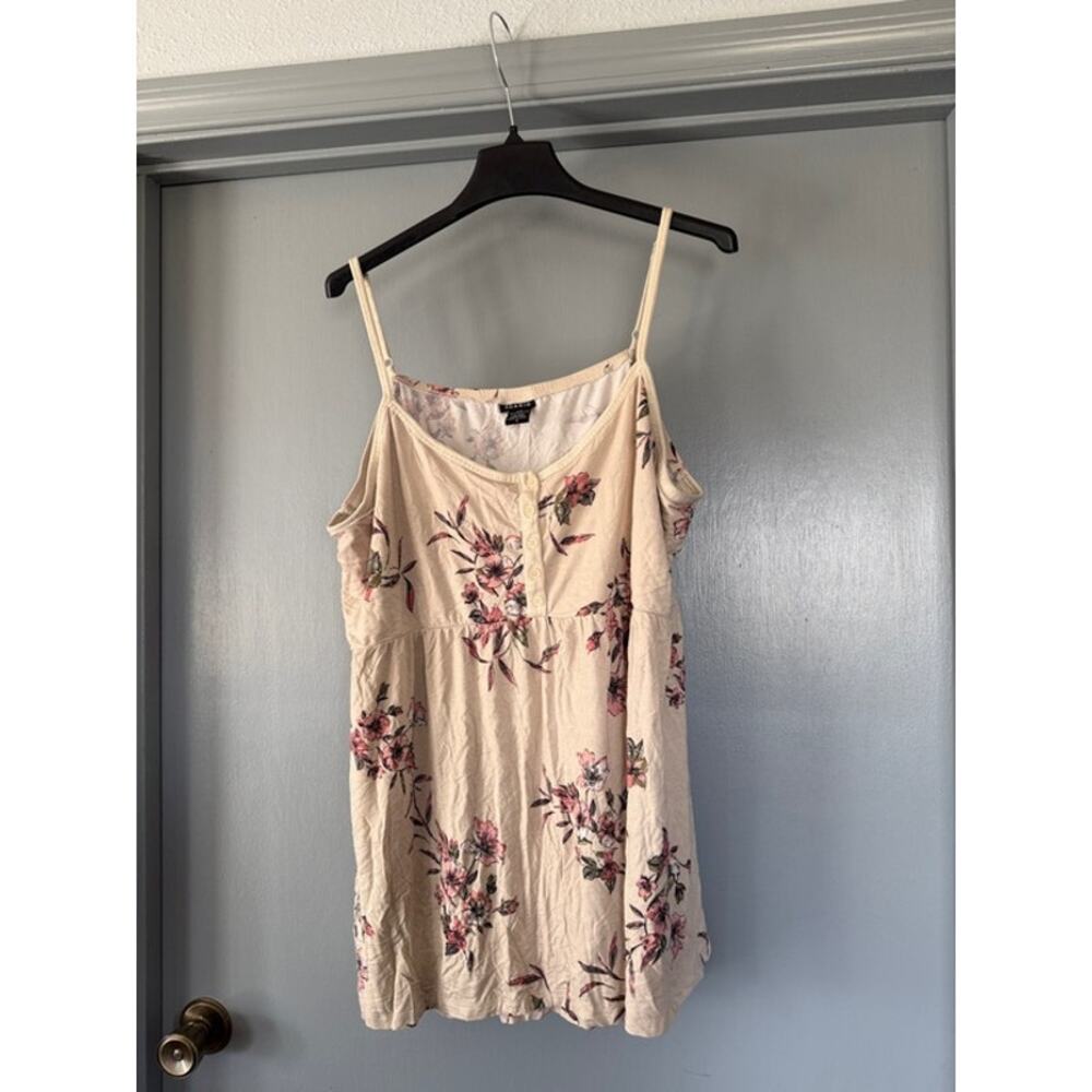 Torrid Women's Floral Pullover Strappy Top sz 4X Babydoll Y2K